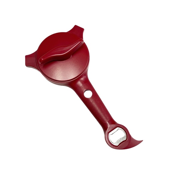 Kuhn Rikon 5-in-1 Multi Purpose Jar & Bottle Opener RED NEW QVC K51429 - Picture 1 of 4